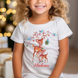 Camiseta Lindo Cervo de Natal 