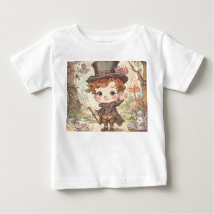 Camiseta Lindo Chapéu Louco Arte Caprichosa de Terra das Ma