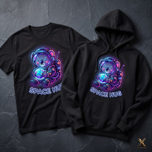 Camiseta Lindo Coala Astronauta Espacial Galáxia Brilhante