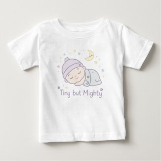 Camiseta Lindo Conjunto de Bebê Pequeno Mas Poderoso | Bebê