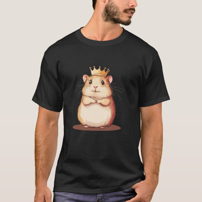 Camiseta Lindo Conjunto para Hamster Reino Pet Coroado L (Frente)