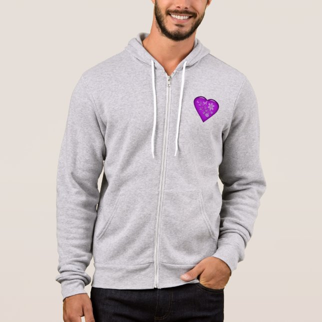 Camiseta Lindo Coração Floral de Vidro (Frente)