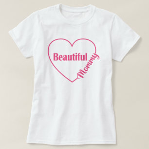 Camiseta Lindo Coração Mamãe Linda