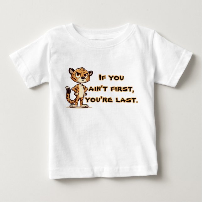 Camiseta lindo, descontente chita (Frente)