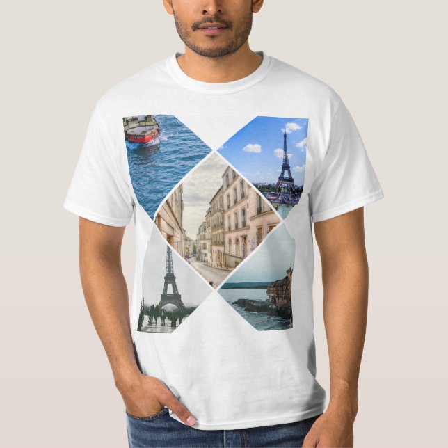 Camiseta lindo desenho de paris (Frente)