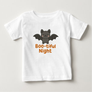 Camiseta Lindo Design de Morcego Voador para Noite de Hallo