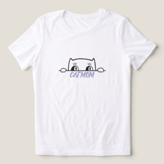 Camiseta Lindo design simples para mulheres amantes de gato