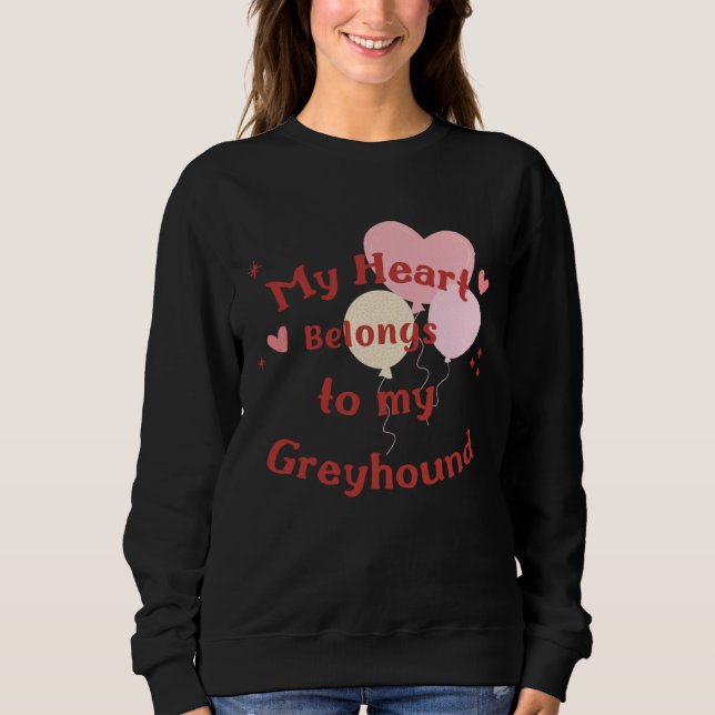 Camiseta Lindo e engraçado design de cachorro Greyhound Lov (Frente)