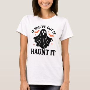 Camiseta Lindo e Ocupado, Fantasma de Halloween, Morcegos,