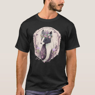 Camiseta Lindo Esquilo de Aquarela Pet Coroa de Flores Anim