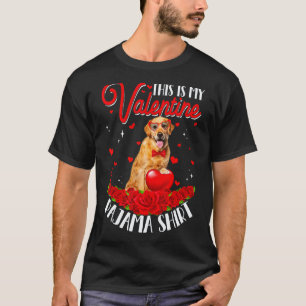Camiseta Lindo Este É Meu Amante De Pijama Do Retriever Dou
