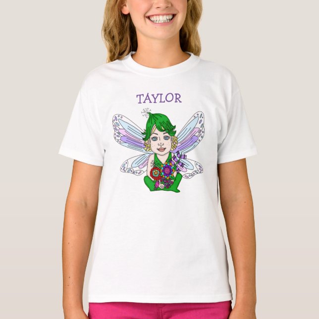 Camiseta Lindo Fada Personalizada (Frente)