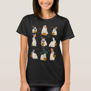 Camiseta Lindo Fantasma de Coelho de Outono Roupa de Amante