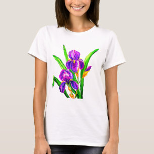 Camiseta Lindo Flor Íris - Primavera - Desenho