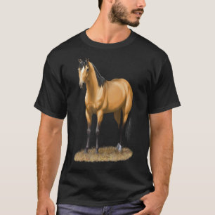 Camiseta Lindo Garanhão Quarto de Milha Dun Buckskin