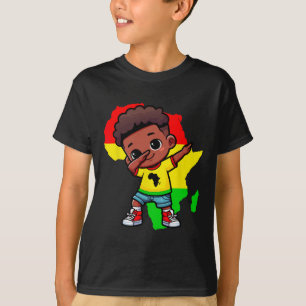 Camiseta Lindo Garoto Dabbing Mês da História Negra Criança