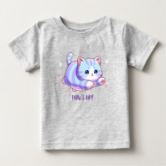 Camiseta Lindo Gatinho Lavanda Voador Kawaii