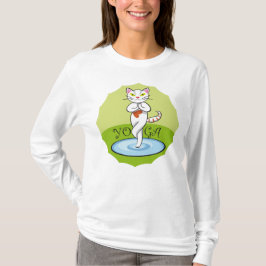Camiseta Lindo gato yoga