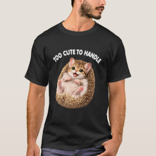 Camiseta Lindo Gatoouriço Funny Amante de Meme de Animal Fo