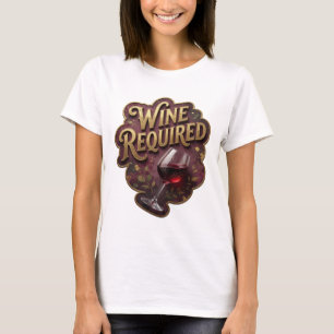 Camiseta Lindo Gold IMPRENSÃO DE VINHO NECESSÁRIO