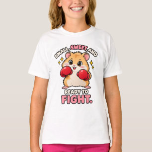 Camiseta Lindo hamster de boxe pronto para lutar