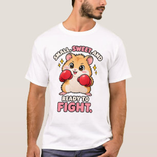Camiseta Lindo hamster de boxe pronto para lutar