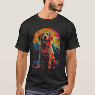 Camiseta Lindo Labrador Retriever Estilo Vintage Retro