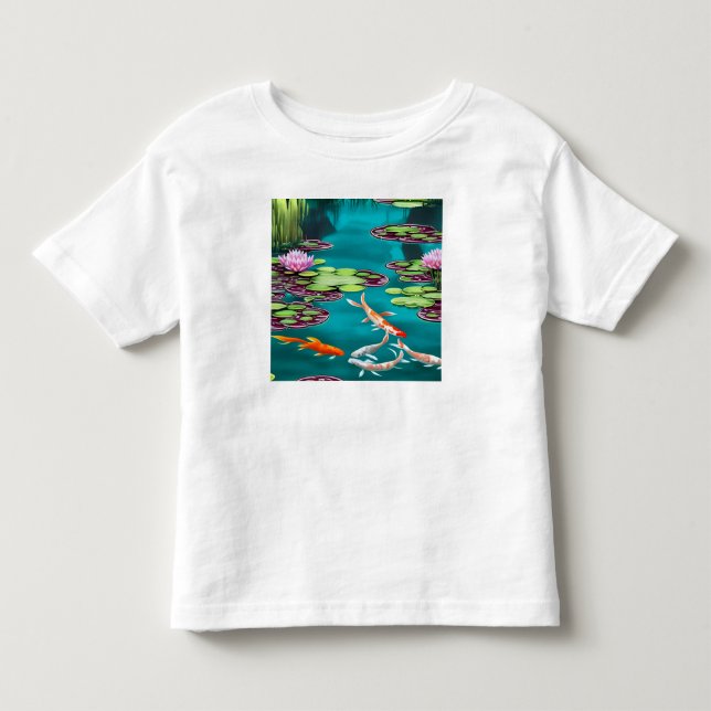 Camiseta Lindo Lago de Koi (Frente)