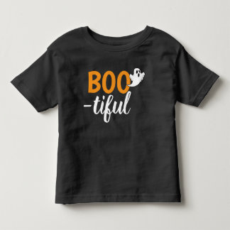 Camiseta Lindo Laranja Preto Divertido Fantasma de Hallowee