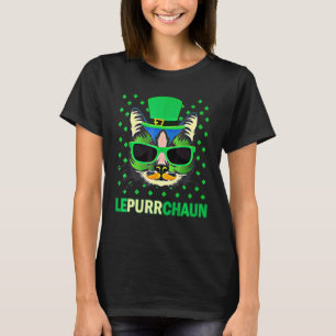 Camiseta Lindo Lepurrchaun Leprechaun Gato Dia de São Patrí