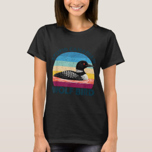 Camiseta Lindo Lobo Canadense Idiota Pássaro Sarcástico