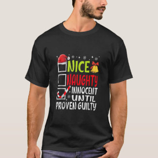 Camiseta Lindo Malicioso Inocente Até Prova em Contrário En