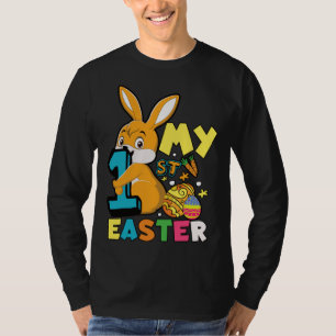 Camiseta Lindo Meu Primeiro Dia de Páscoa Caça aos Ovos Men