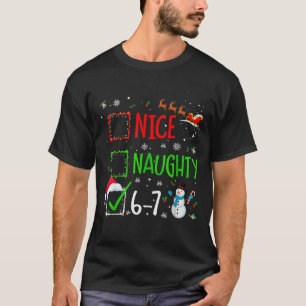 Camiseta Lindo Natal Bonito Travesso 6-7 Boneco de Neve Fér