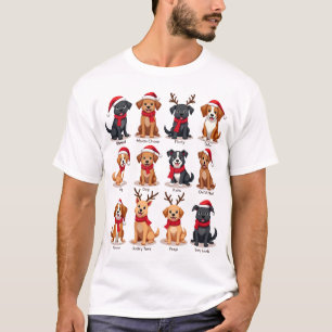 Camiseta Lindo Natal de 12 Cães Piadas de Amantes de Cães N