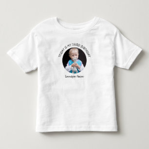 Camiseta Lindo Nome do Ano Personalizado Redondo Festa de A