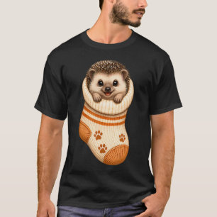 Camiseta Lindo Ouriço em Meia de Bebê Aconchegante Mamãe Ou