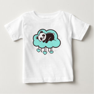 Camiseta Lindo panda em estilo de desenho animado