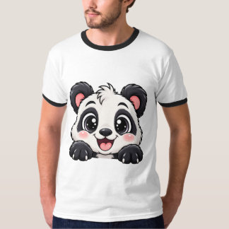 Camiseta Lindo Panda Peekaboo