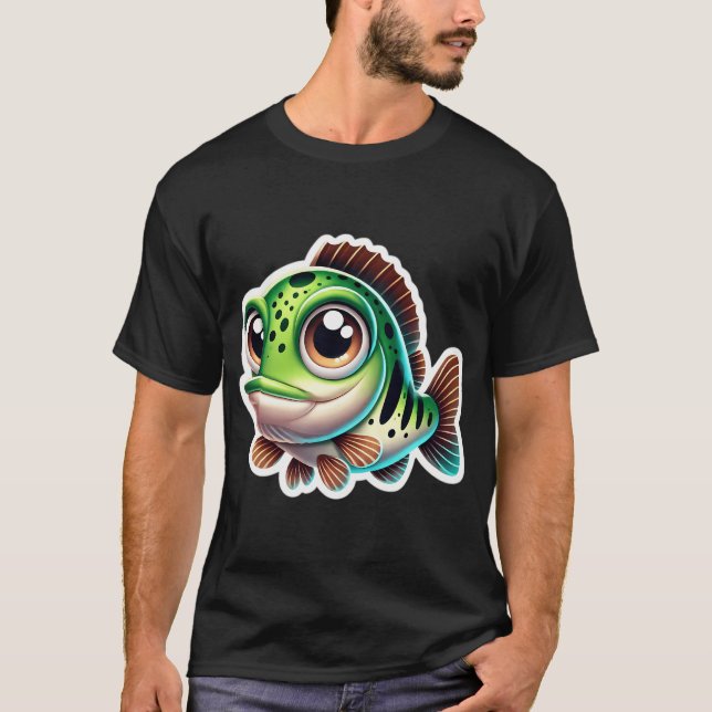 Camiseta Lindo Peixe-Bassê Manchado (Frente)