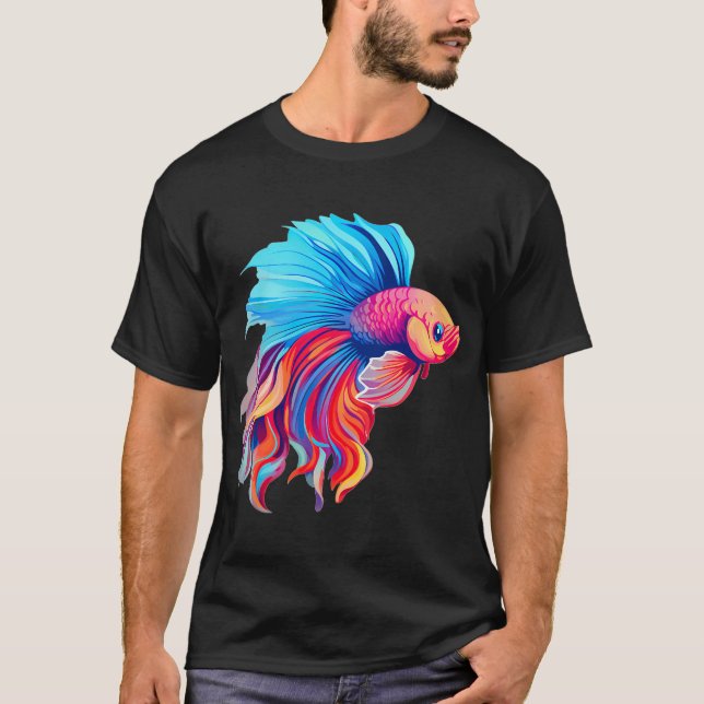 Camiseta Lindo peixe beta (Frente)