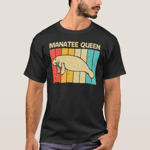 Camiseta Lindo peixe-boi para mulheres meninas vaca dugongo