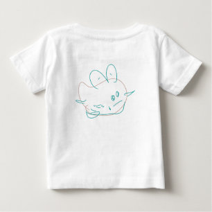Camiseta Lindo Peixe Borboleta Minimalista Doodle