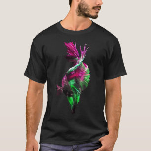 Camiseta Lindo peixe Guppy Guppies fancy peixe-tailandês de