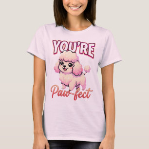 Camiseta Lindo Poodle de Dia dos Namorados – Você é Pata-fe