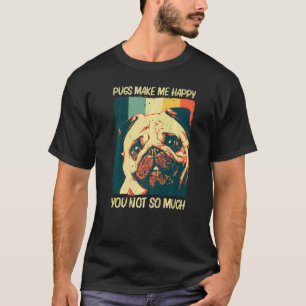 Camiseta Lindo Pug Para Homens Mulheres Pet Cão Cachorrinho