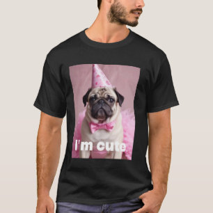 Camiseta Lindo Pug Rosa