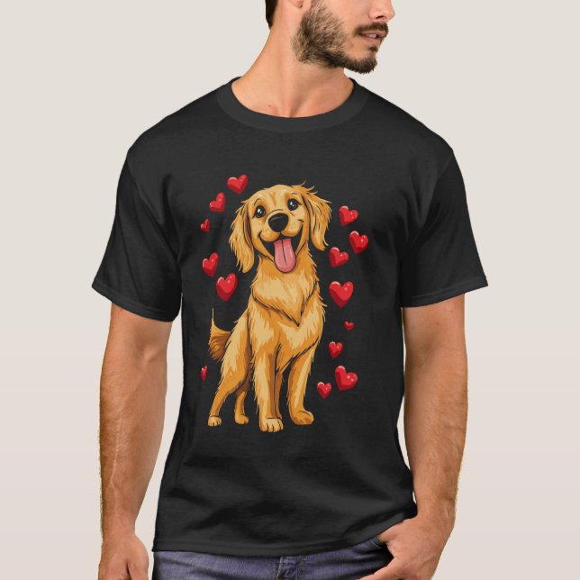 Camiseta Lindo Retriever Dourado (Frente)