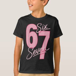 Camiseta Lindo Rosa 67 Seis Sete Meme Divertido Mulheres Me