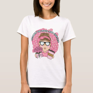 Camiseta Lindo Rosa Correndo com Jesus e Café 